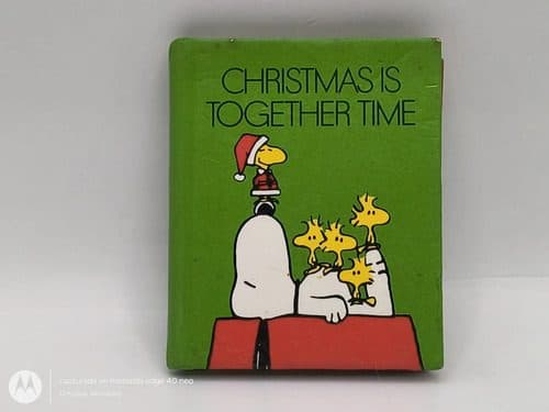 Mini Libro Snoopy Navidad Es Tiempo Juntos Peanuts 1980 Vtg